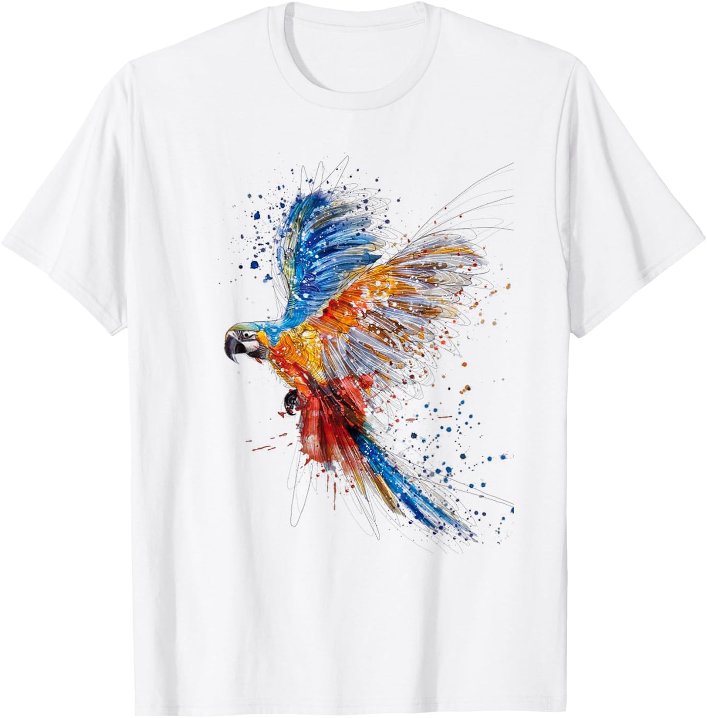 Parrot , Parrot for Kids, Parrot Girl, Parrot Lovers , White T-Shirt - T-Shirt | White