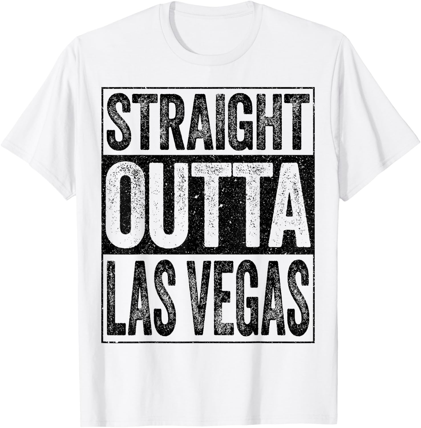 Straight Outta Las Vegas Shirt Men Women Kids Nevada State T-Shirt - T-Shirt | White