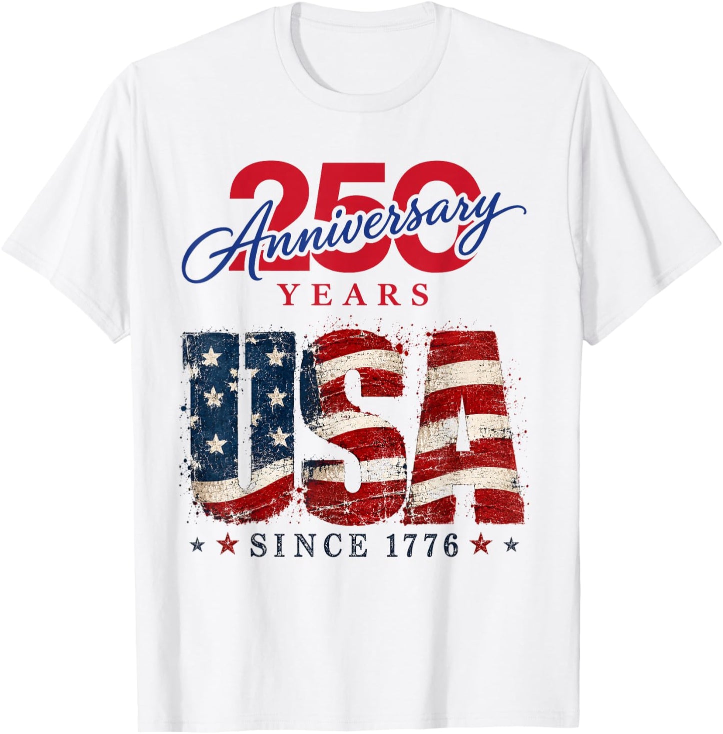 250 Ans de la liberté 250e Anniversaire USA Independence Day T-Shirt - T-Shirt | White
