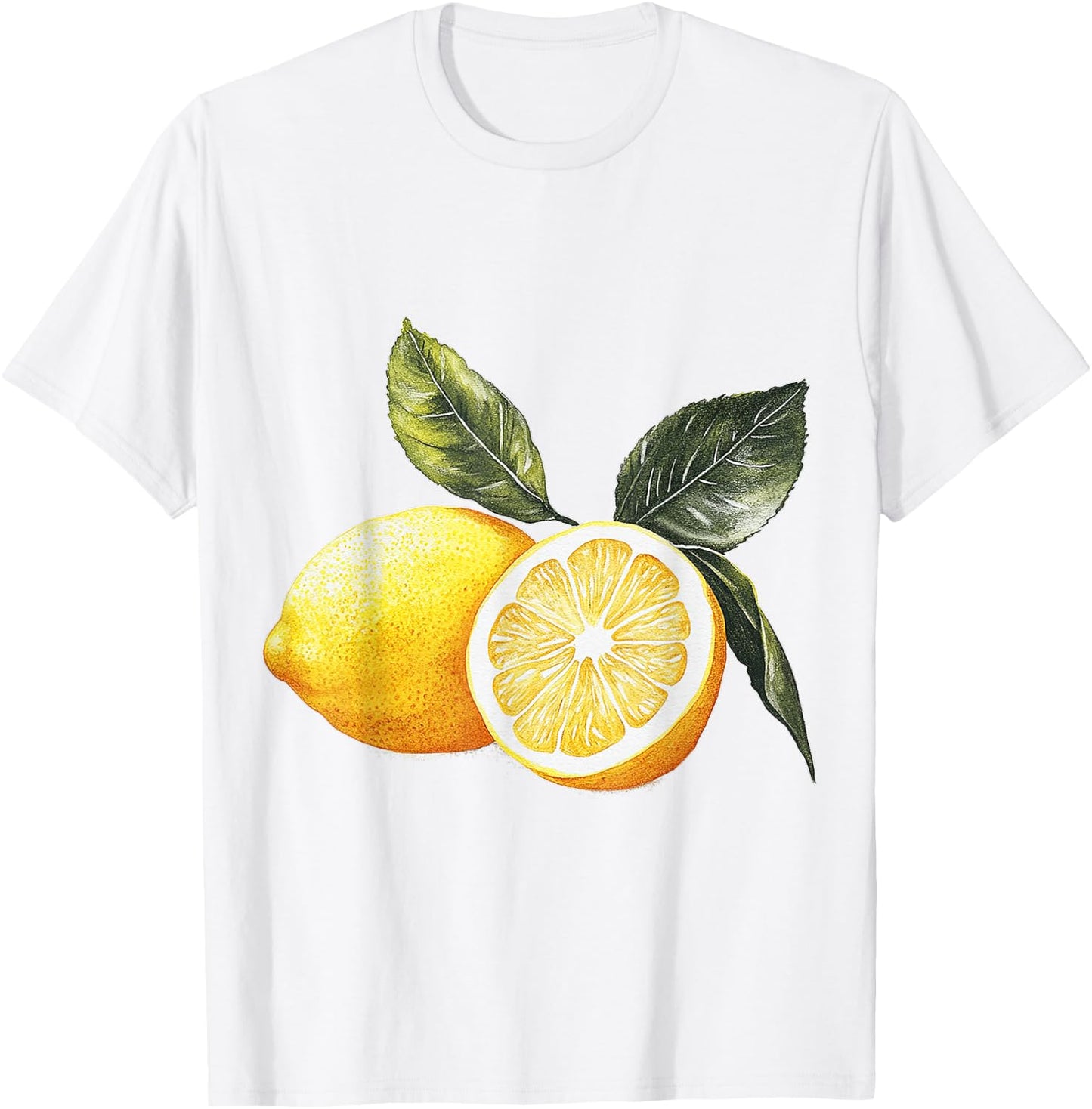 Lemon Fruit Graphic Lemon , White T-Shirt - T-Shirt | White