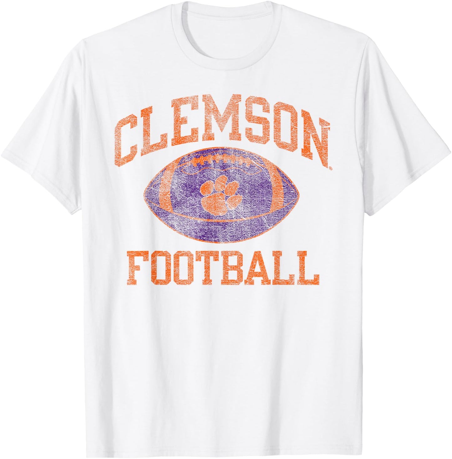 Clemson Tigers Football Intensity White Officially Licensed T-Shirt - T-Shirt | White