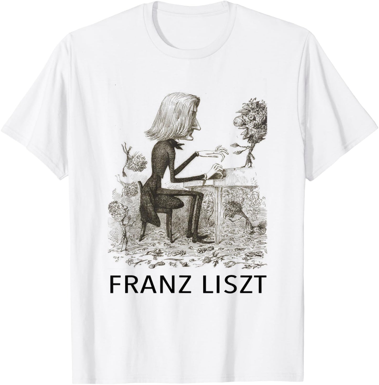Franz Liszt T Shirt T-Shirt - T-Shirt | White