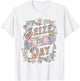 Seize the Day Motivational Quote Vintage Typography Design T-Shirt - T-Shirt | White