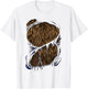 Werewolf Halloween Costume - Furry Bear or Beast Torn Ripped T-Shirt - T-Shirt | White