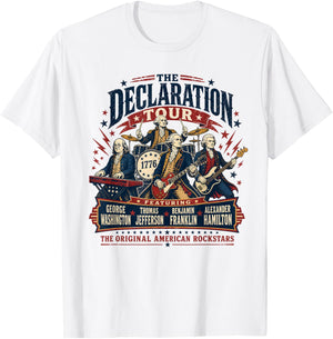 The Declaration Tour Original American Rockstars T-Shirt - T-Shirt | White