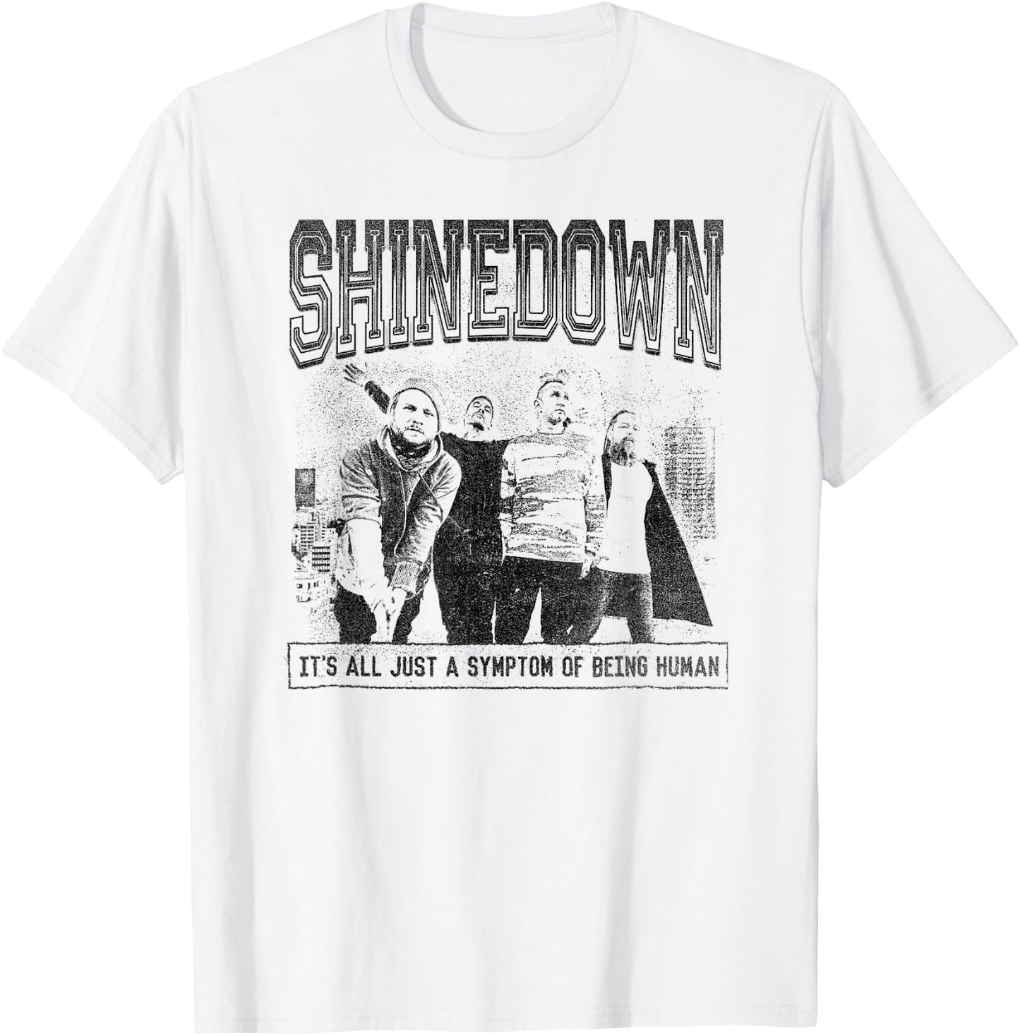 Shinedown Being Human T-Shirt - T-Shirt | White