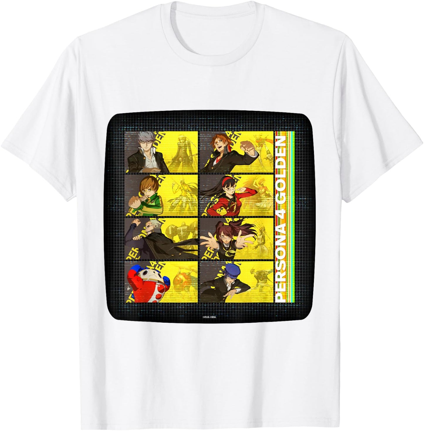 ATLUS Persona 4 Golden: TV Static T-Shirt - T-Shirt | White