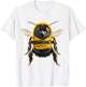 Bee Animal Motif Art Bee T-Shirt - T-Shirt | White
