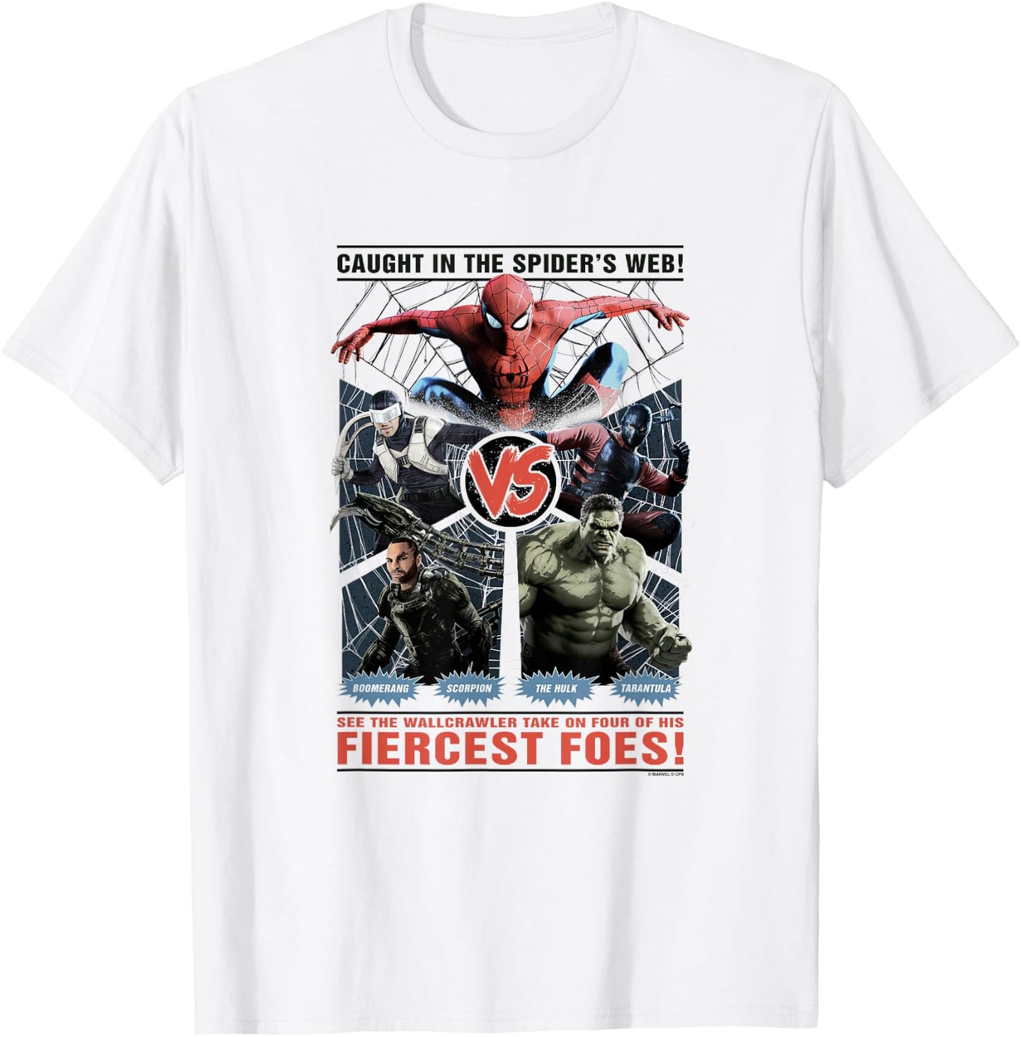 Marvel Spider-Man: New Day Spidey vs Fiercest Foes! T-Shirt - T-Shirt | White