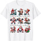 Santa Fitness Collection Gym Workout Weightlifting Christmas T-Shirt - T-Shirt | White