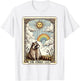 The Street Cat Tarot Card - Mystic Raccoon , grey, S T-Shirt - T-Shirt | White