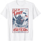 250 Years 250th Anniversary USA July 4th Bigfoot Alien T-Shirt - T-Shirt | White