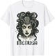 Medusa Greek Mythology Goddess with Snake Hair T-Shirt - T-Shirt | White
