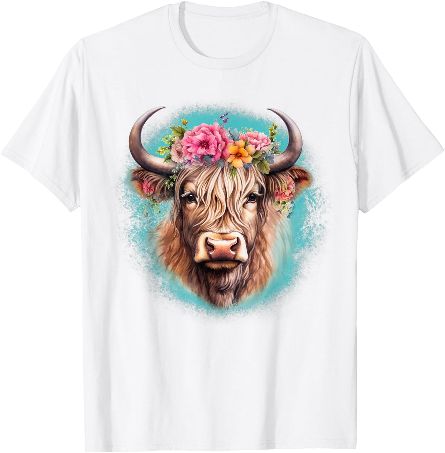 Highland Cow T-Shirt - T-Shirt | White