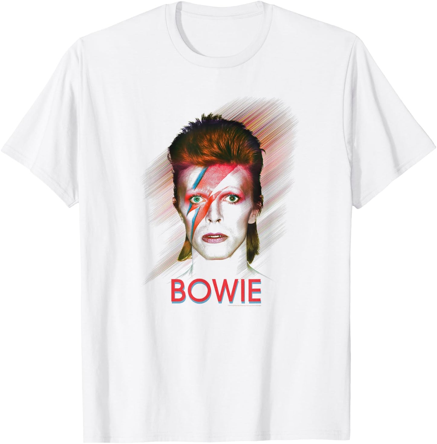 David Bowie - Blur Bowie , white, S T-Shirt - T-Shirt | White