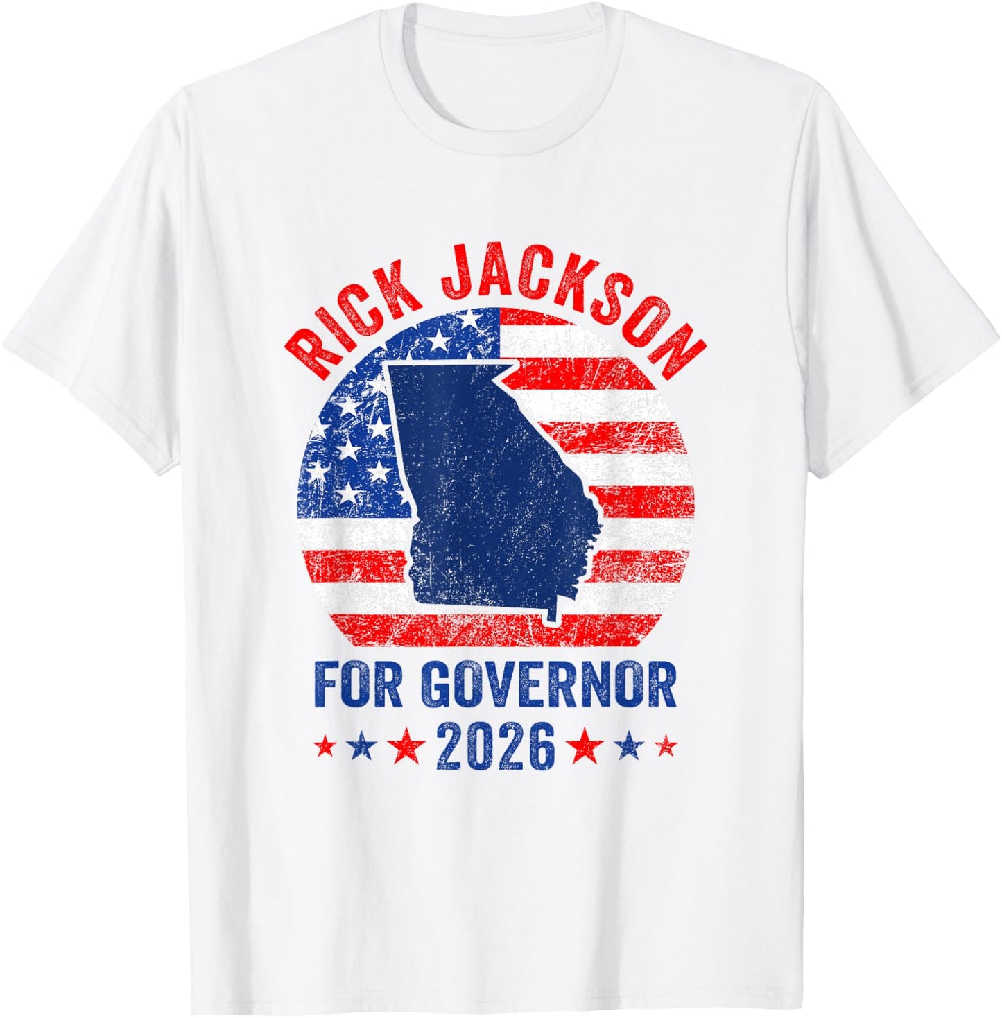 Rick Jackson for Georgia Governor 2026 Republican Campaign T-Shirt - T-Shirt | White