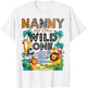 Nanny Of The Wild One Safari Zoo Animal Birthday Party T-Shirt - T-Shirt | White