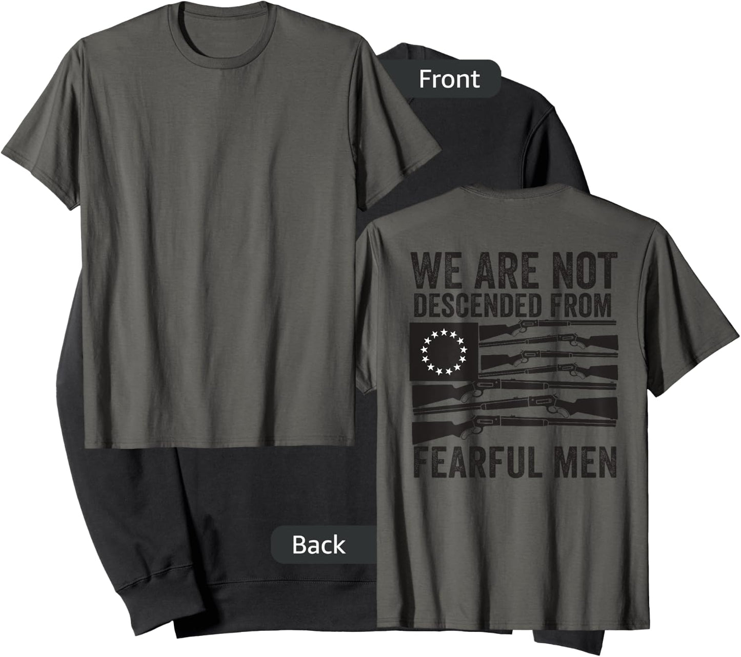 (print on back) We Are Not Descended From Fearful Men Betsy Sweatshirt - Sweatshirt | Black