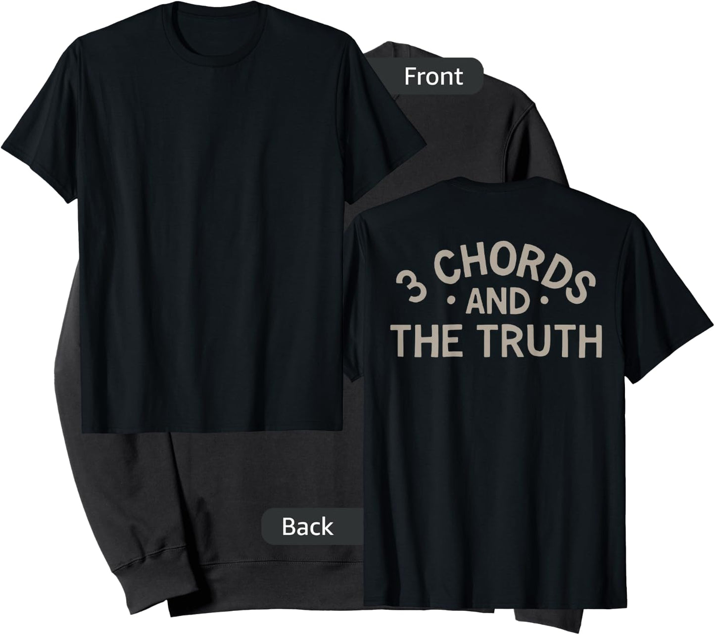 3 Chords And The Truth (on back) Sweatshirt - Sweatshirt | Black