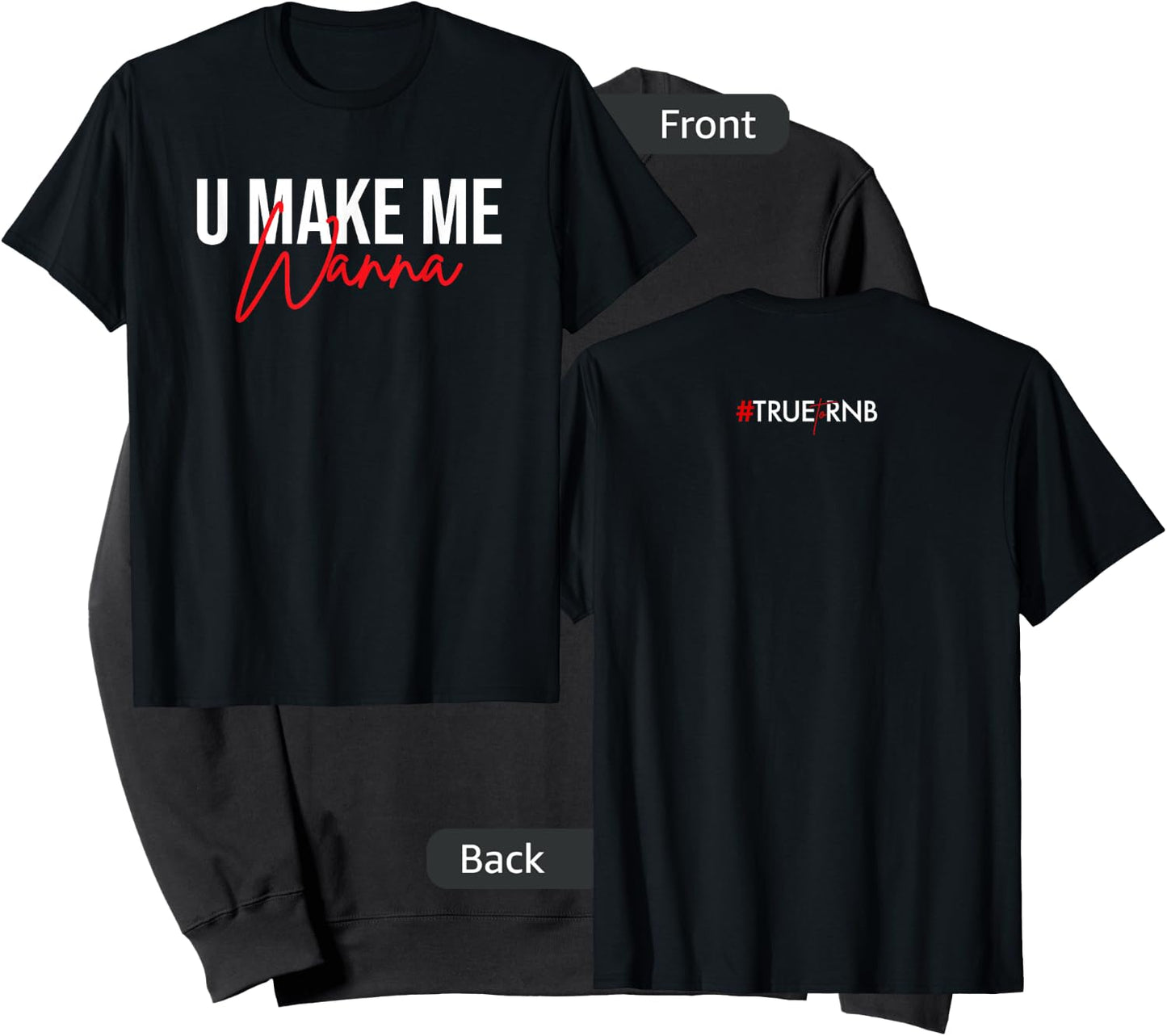 U make me wanna Sweatshirt - Sweatshirt | Black