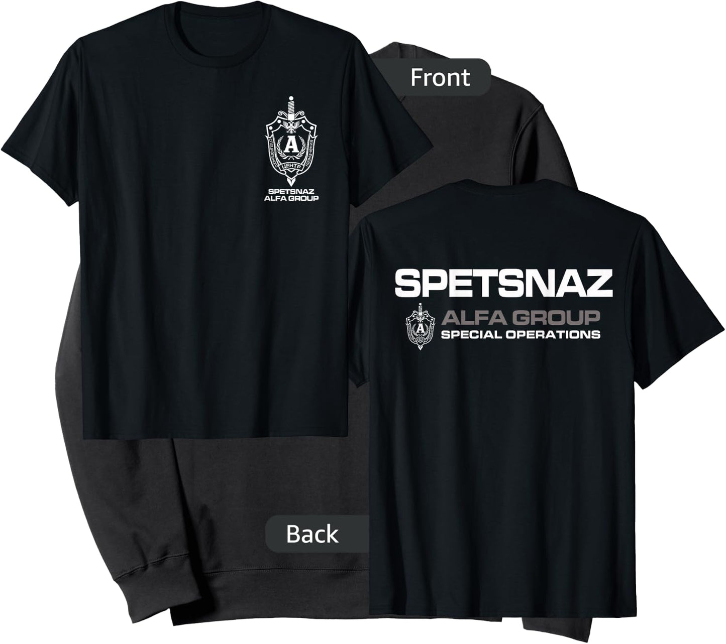 Russian Spetsnaz Alfa Group Special Operations Sweatshirt - Sweatshirt | Black