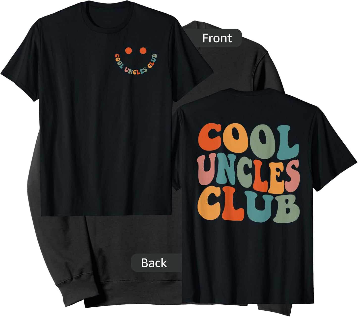 Uncles Shirt Cool Uncles Club Funny New Uncle Men 2 Sided Sweatshirt - Sweatshirt | Black