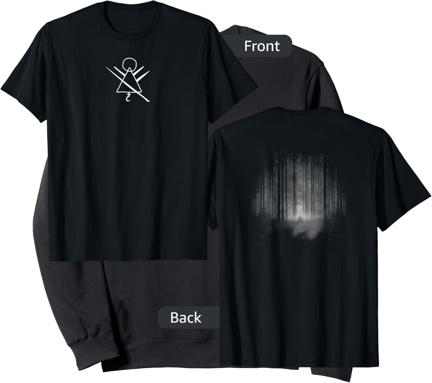 Yellowjackets Cult Ritual Center Rune Icon Front & Back Sweatshirt - Sweatshirt | Black