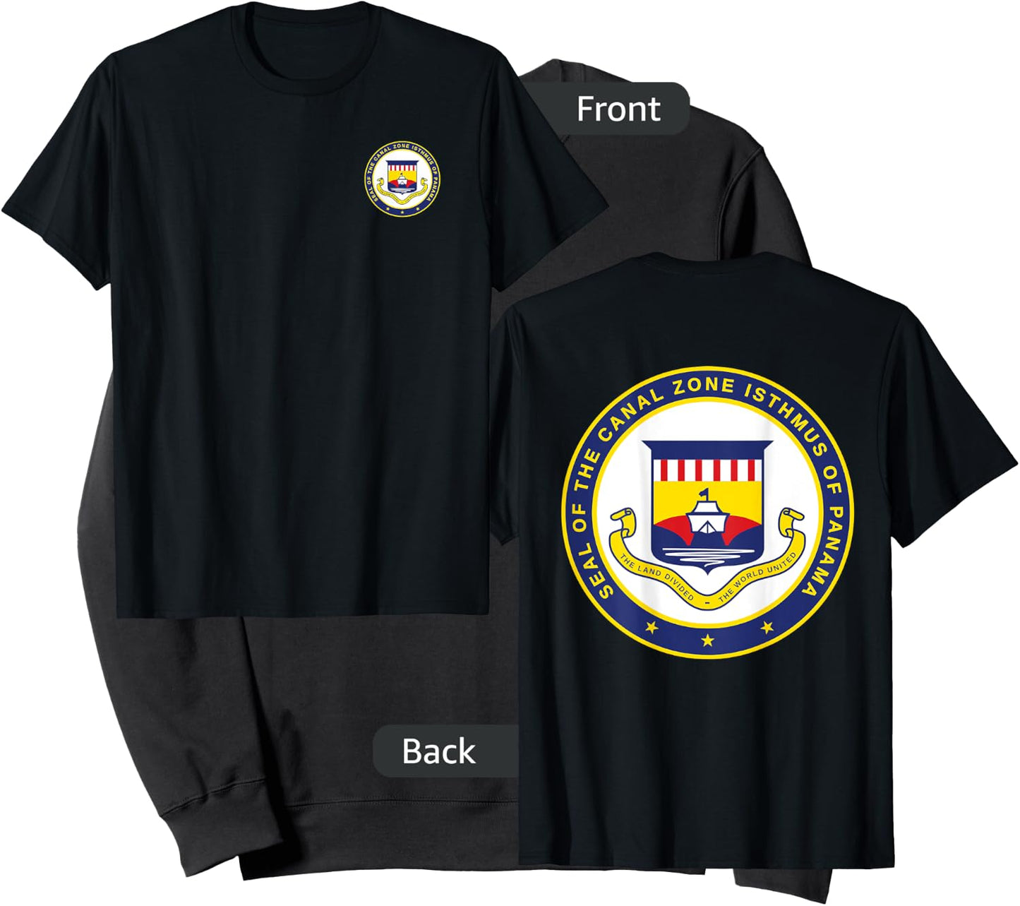 DOUBLE SIDED Panama Canal Seal - Panama Canal Sweatshirt - Sweatshirt | Black