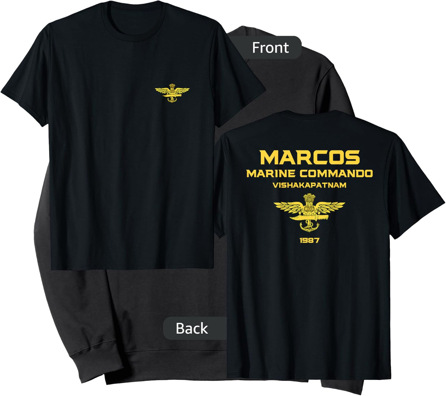 MARCOS Indian Special Force Indian Army Magarmach Sweatshirt - Sweatshirt | Black