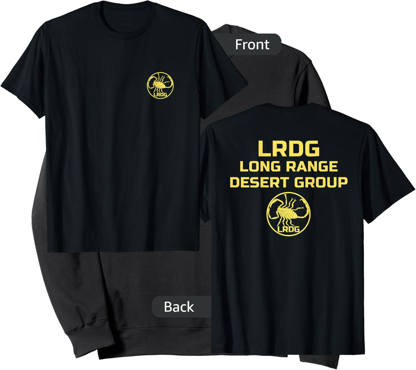LRDG British Special Force Range Desert Group BACKPRINT Sweatshirt - Sweatshirt | Black