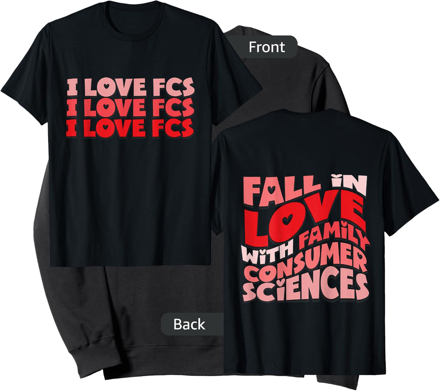 I Love FCS Fall In Love With Family Consumer Sciences Sweatshirt - Sweatshirt | Black