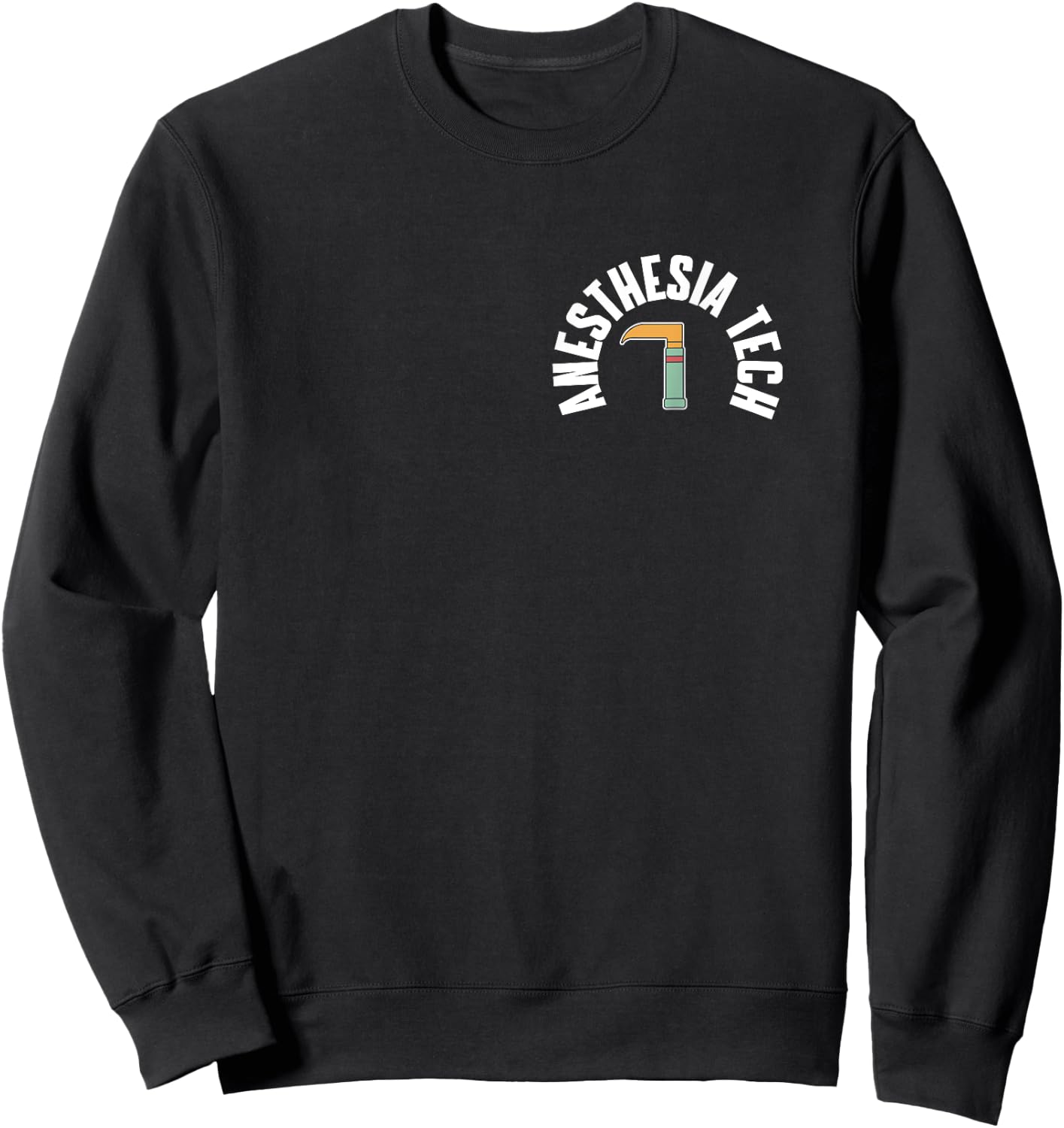 Anesthesia Tech Pocket Outfit Anesthesia Technology Sweatshirt - Sweatshirt | Black