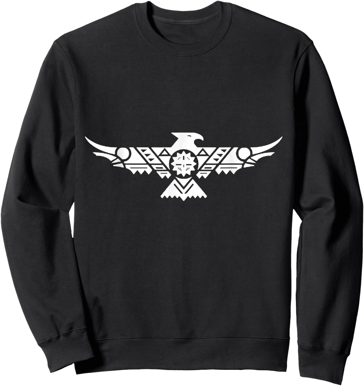 Native American Thunderbird Indigenous Peoples Day Sweatshirt - Sweatshirt | Black