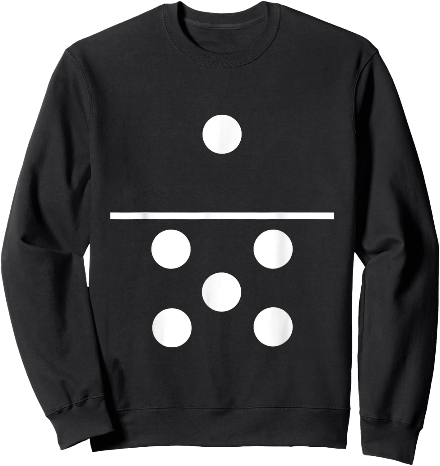 Domino One Five Matching Halloween Gift Group Costumes 1-5 Sweatshirt - Sweatshirt | Black