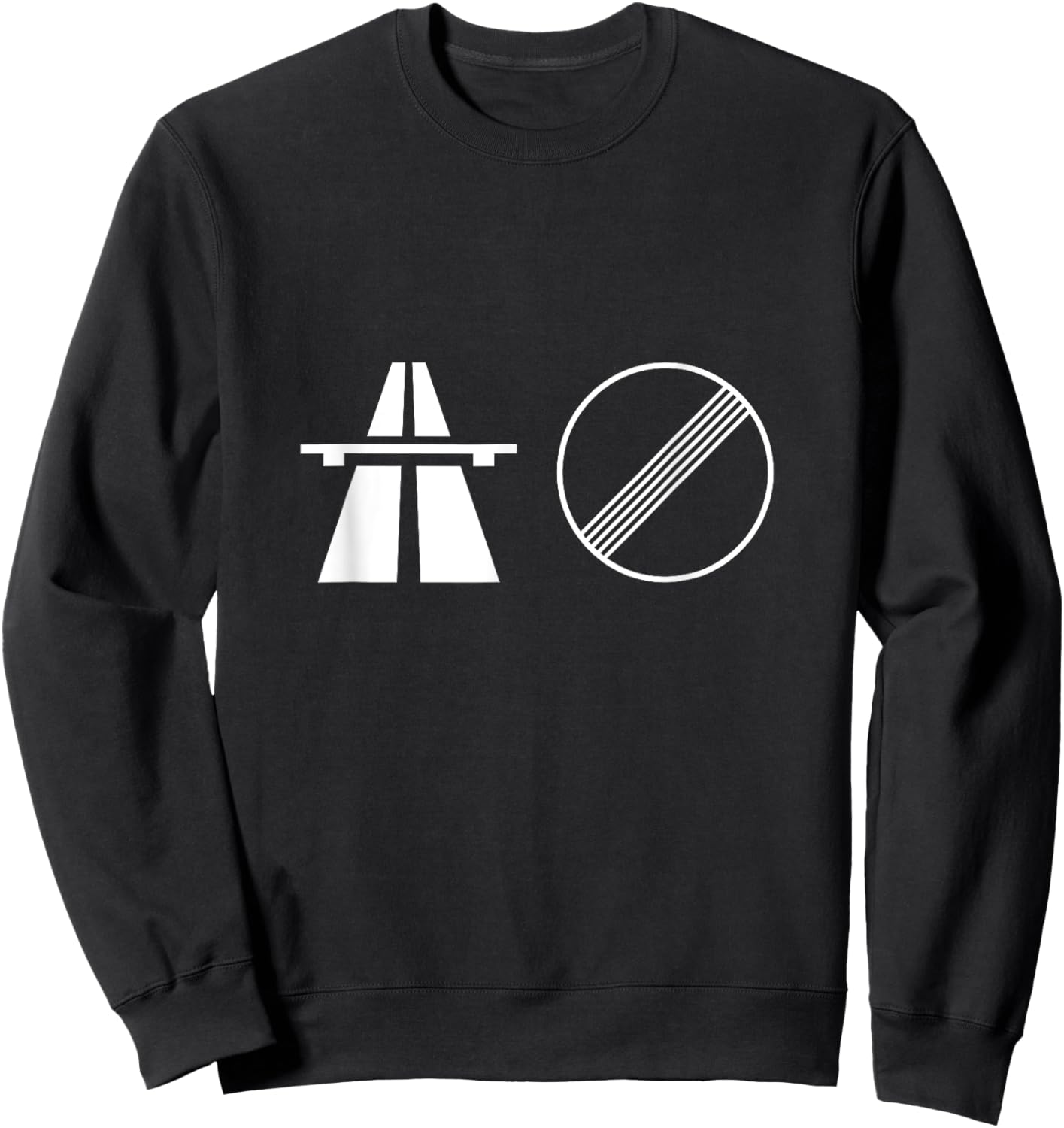 No speed limit on the german autobahn Sweatshirt - Sweatshirt | Black