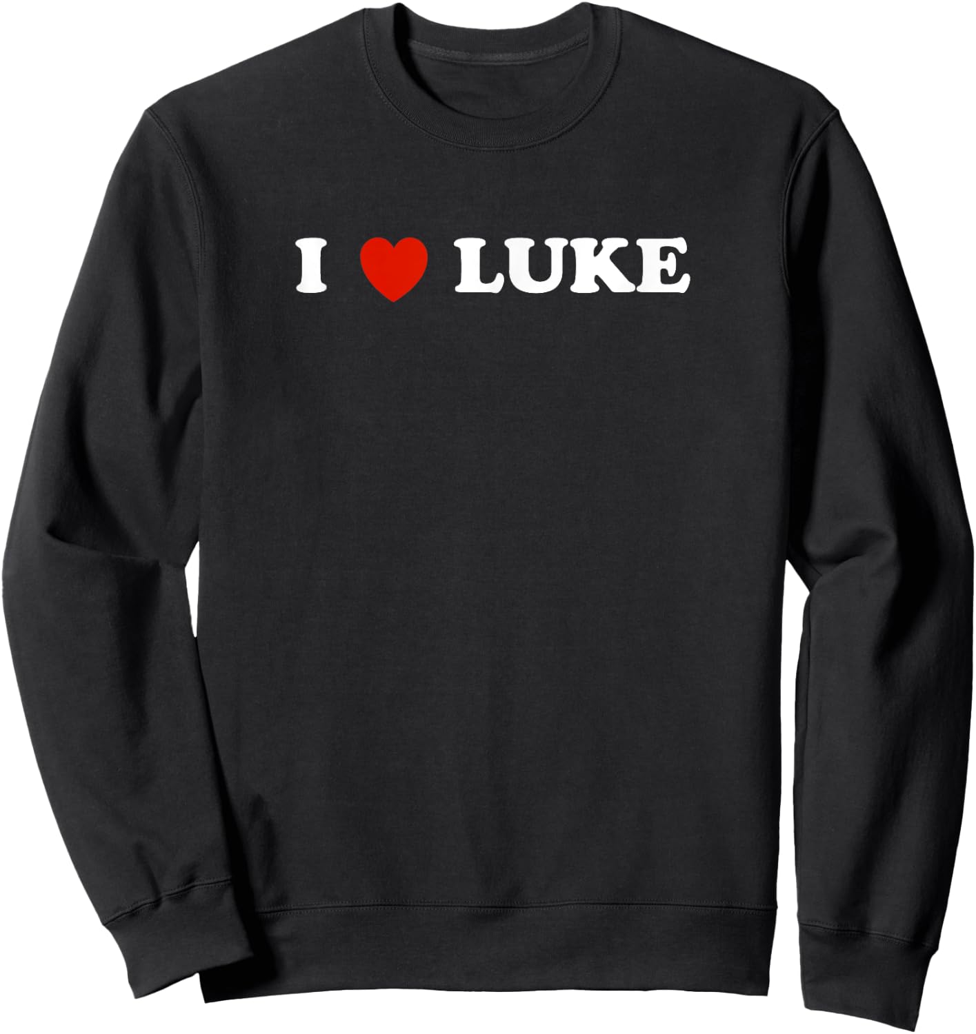 I Love Luke Heart - Country Music Gift Sweatshirt - Sweatshirt | Black