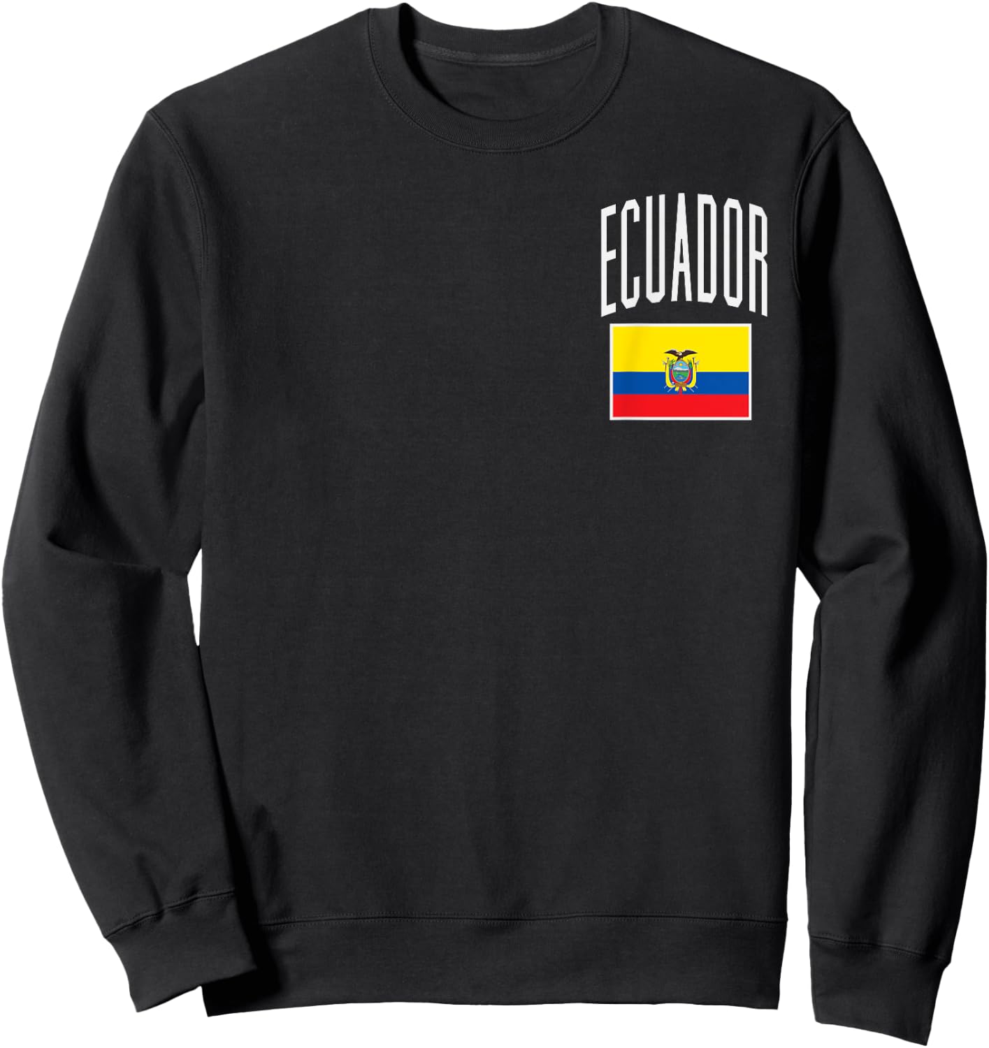 Ecuador Flag Ecuadorian Football Soccer Fan Men Women Kids Sweatshirt - Sweatshirt | Black