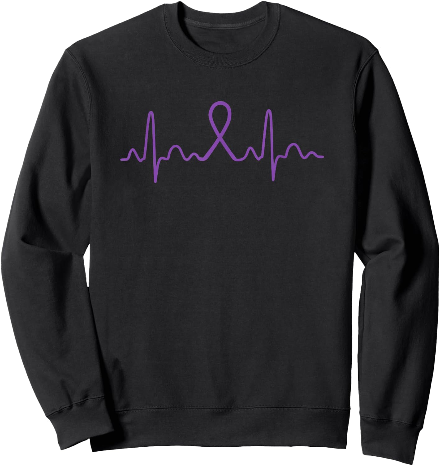 Heartbeat - Hodgkin's Lymphoma Cancer Shirt & Gift Sweatshirt - Sweatshirt | Black