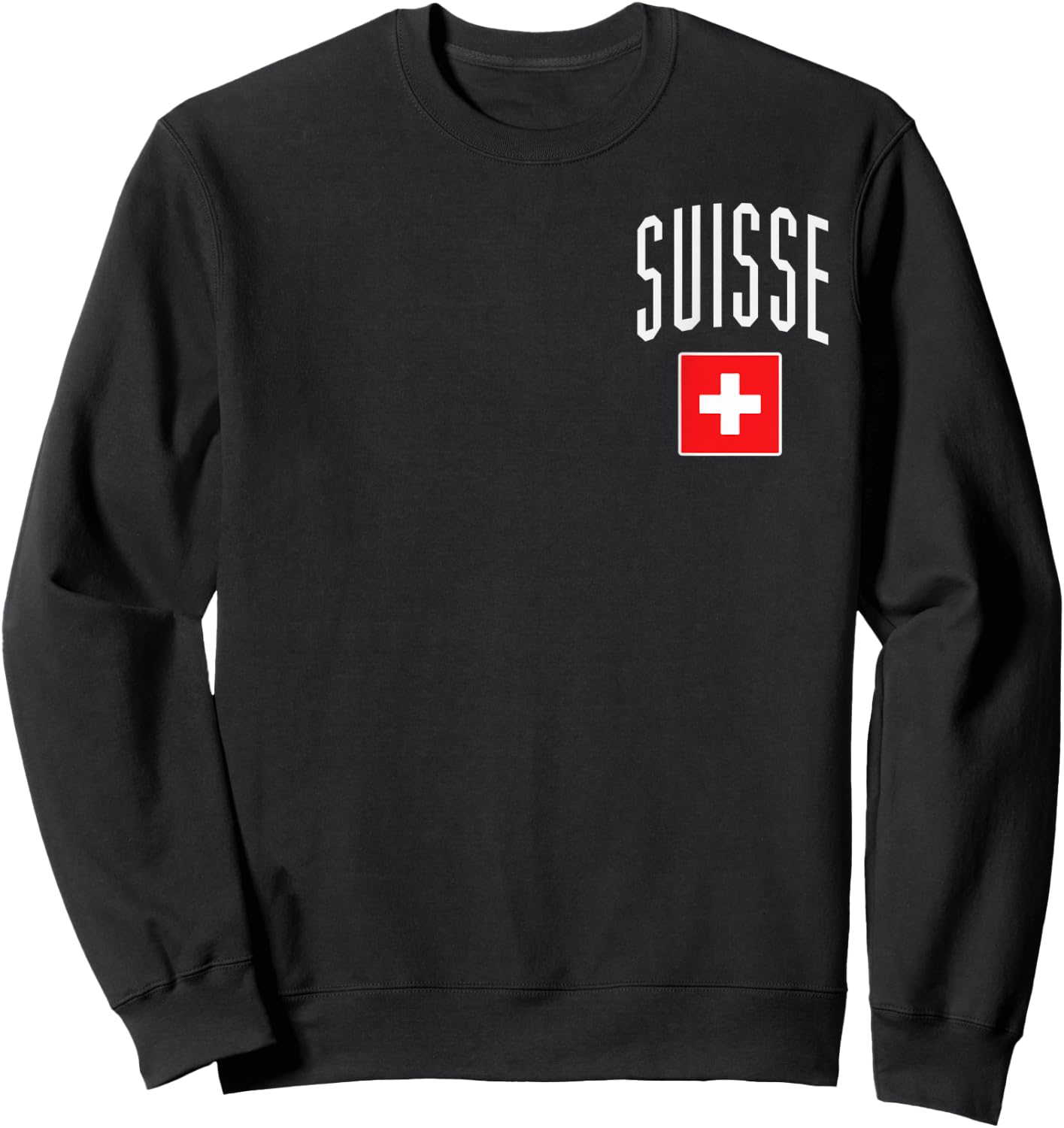 Switzerland Flag Suisse Football Soccer Fan Men Women Kids Sweatshirt - Sweatshirt | Black