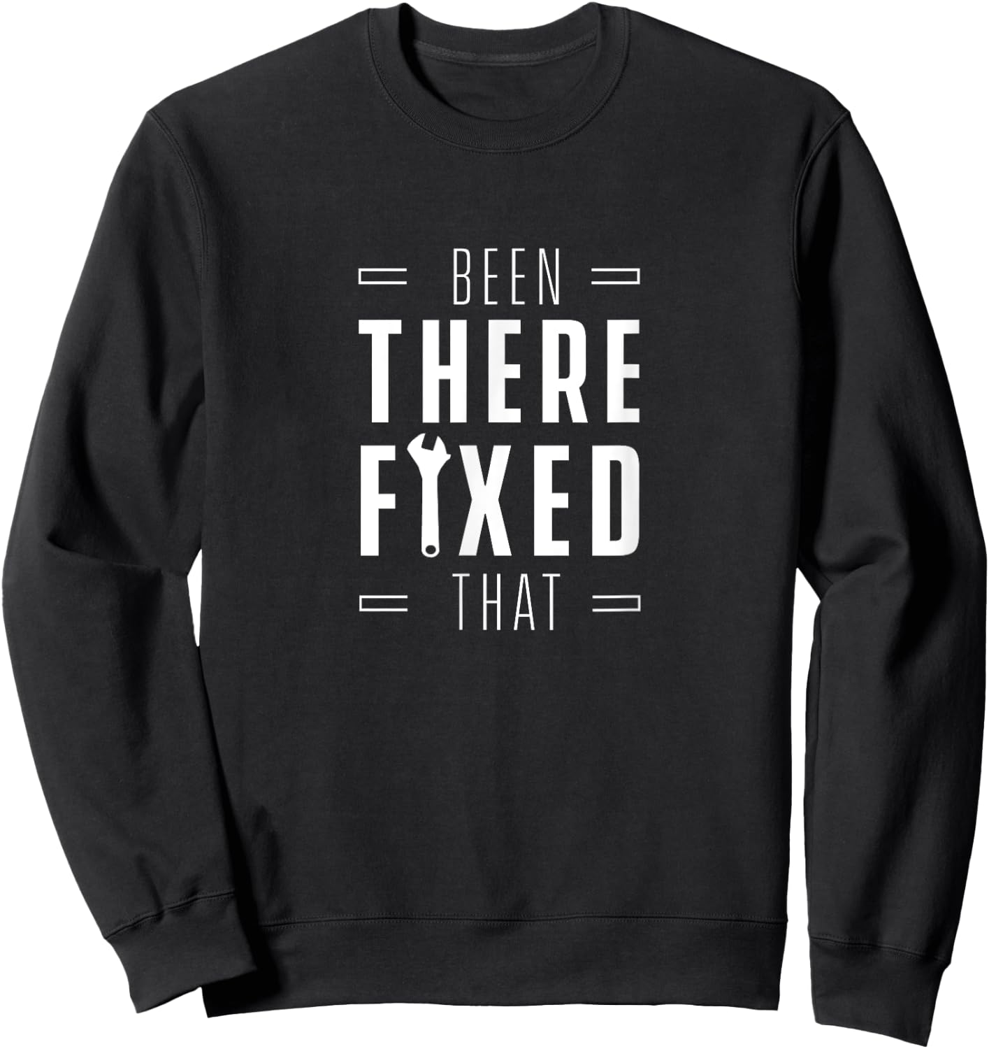Maintenance Worker Gift Handywoman Fit It - Men's Black Short Sleeve Classic Fit - Small - Handyman DIY Hobbyist Sweatshirt - Sweatshirt | Black