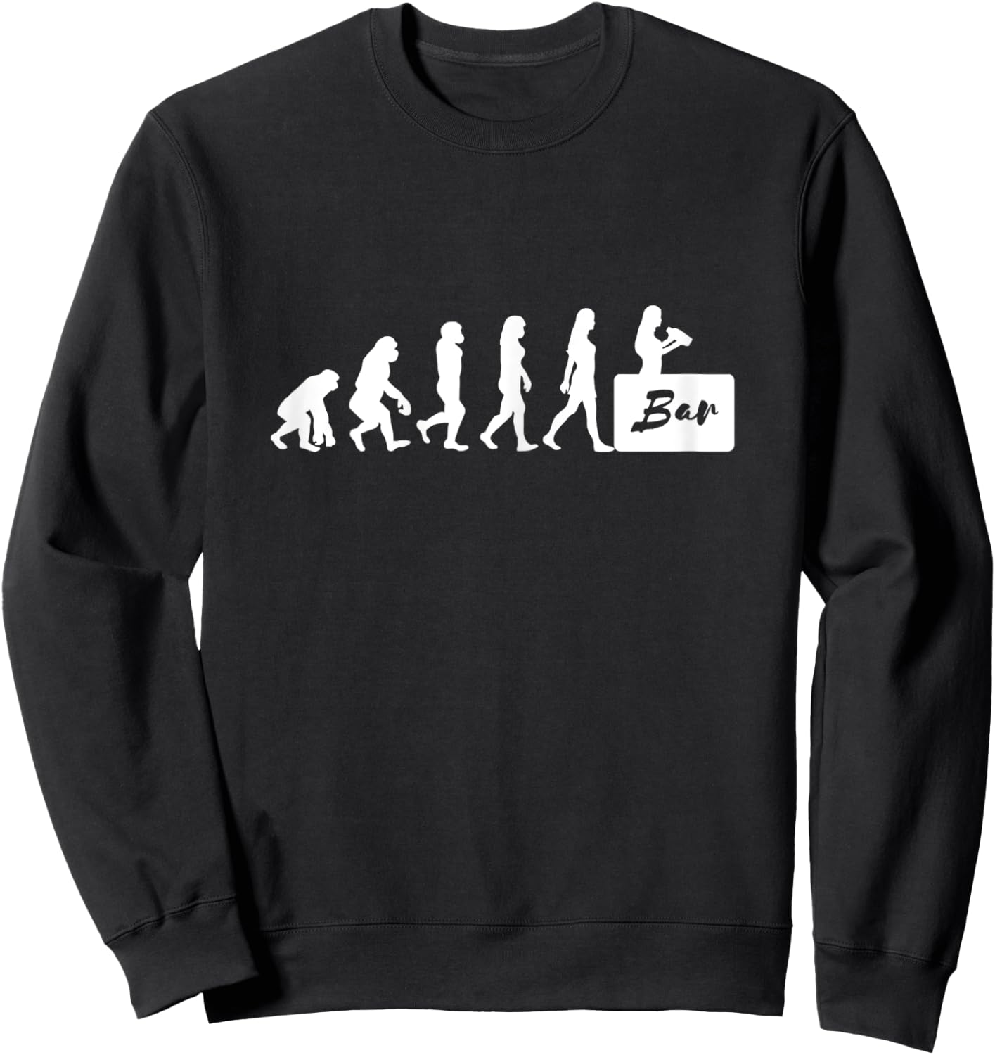 Damen Bardame mit Cocktail Barkeeperin Bartender Sweatshirt - Sweatshirt | Black