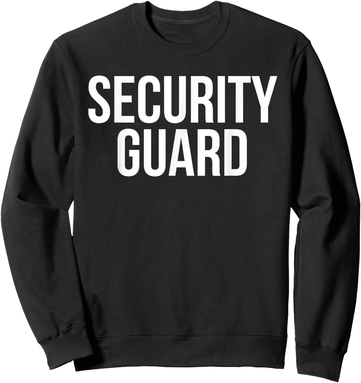 Security Guard Shirt Funny Halloween Costume Parents Sweatshirt - Sweatshirt | Black