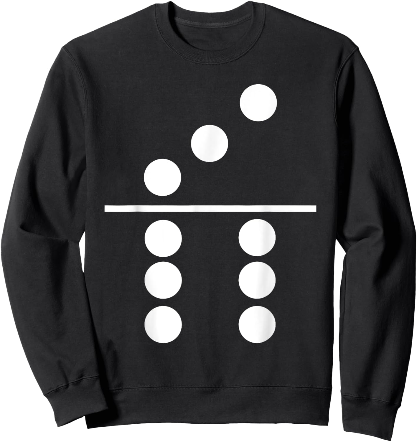 Domino Three Six Matching Halloween Gift Group Costumes 3-6 Sweatshirt - Sweatshirt | Black