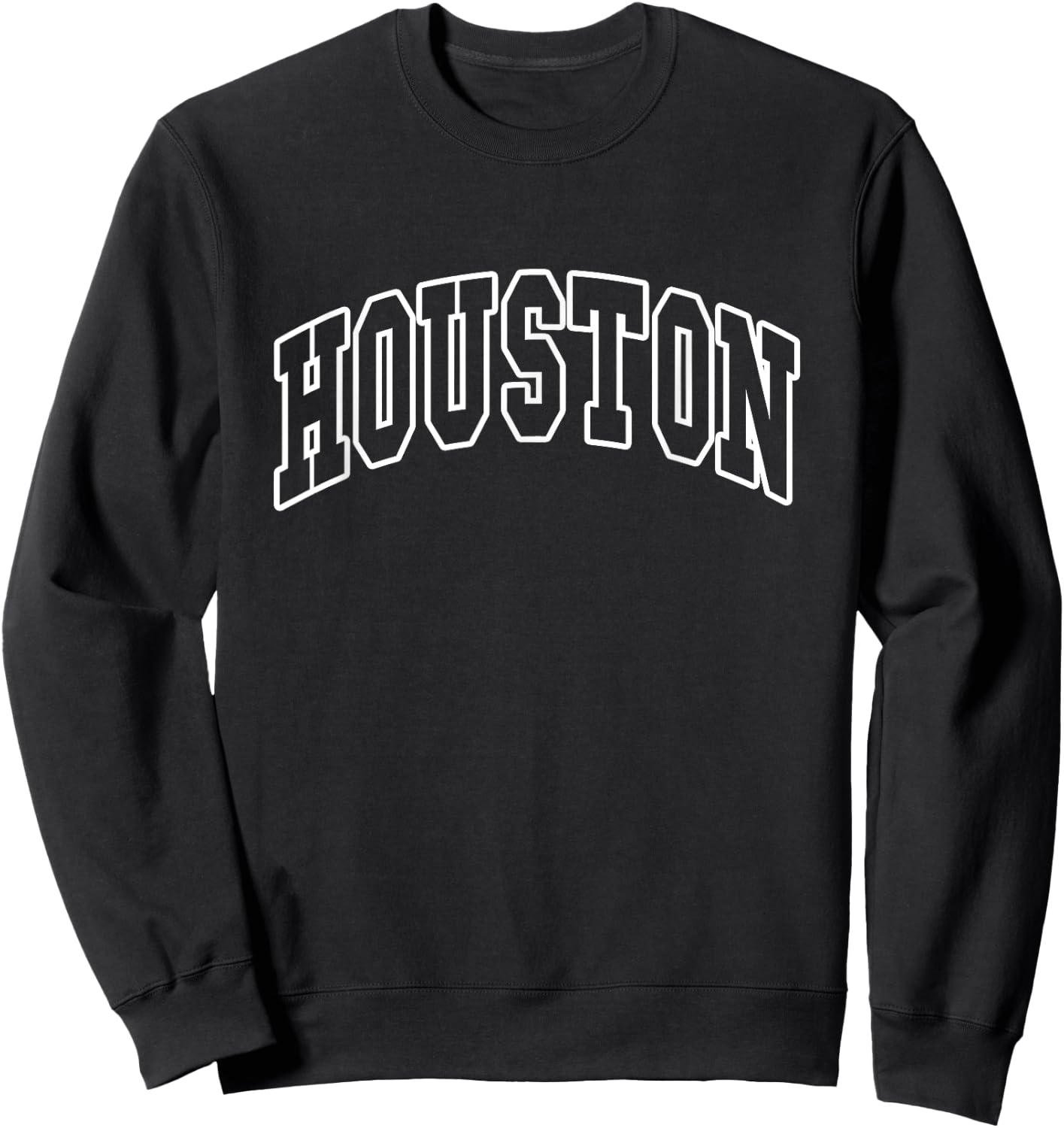 Houston - Texas - Throwback Design - Classic Sweatshirt - Sweatshirt | Black