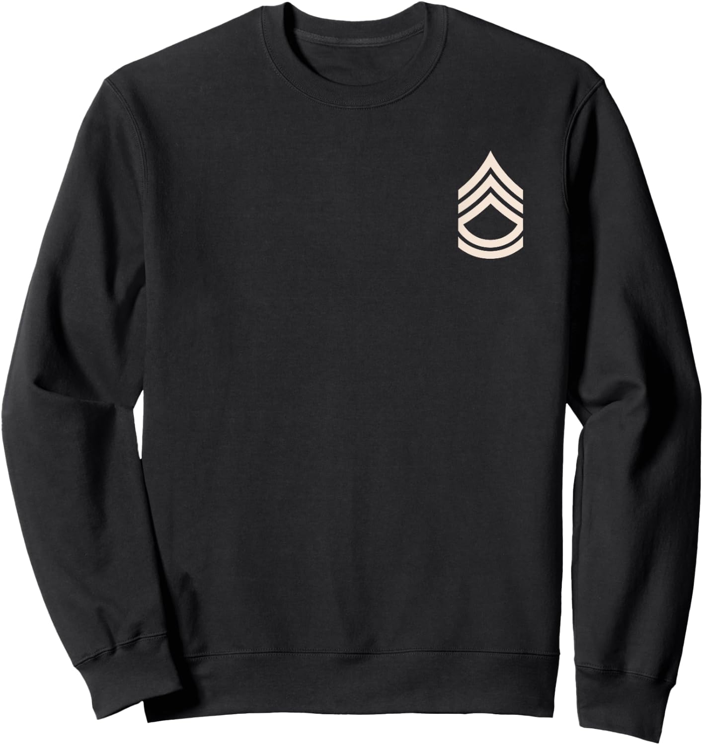 Sergeant First Class Stripes Military Sarge Rank Insignia Sweatshirt - Sweatshirt | Black
