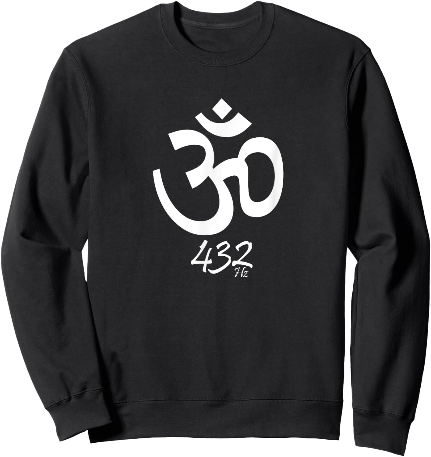 Buddhist Symbol OM 432 Hz Frequency Hertz Spiritual Sweatshirt - Sweatshirt | Black