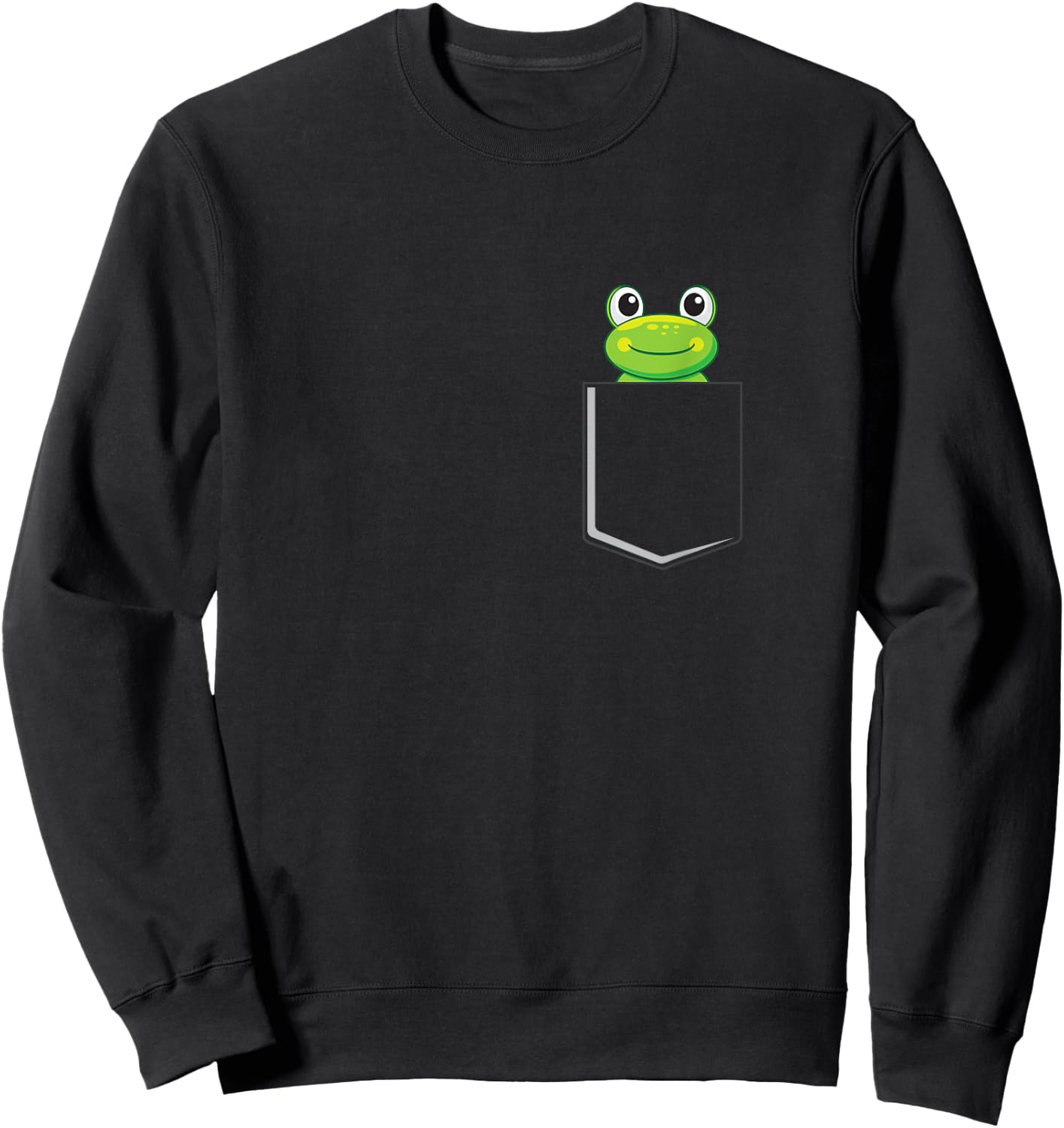 Frog In A Bag Toad Pet Frog Green Frog Bag Sweatshirt - Sweatshirt | Black