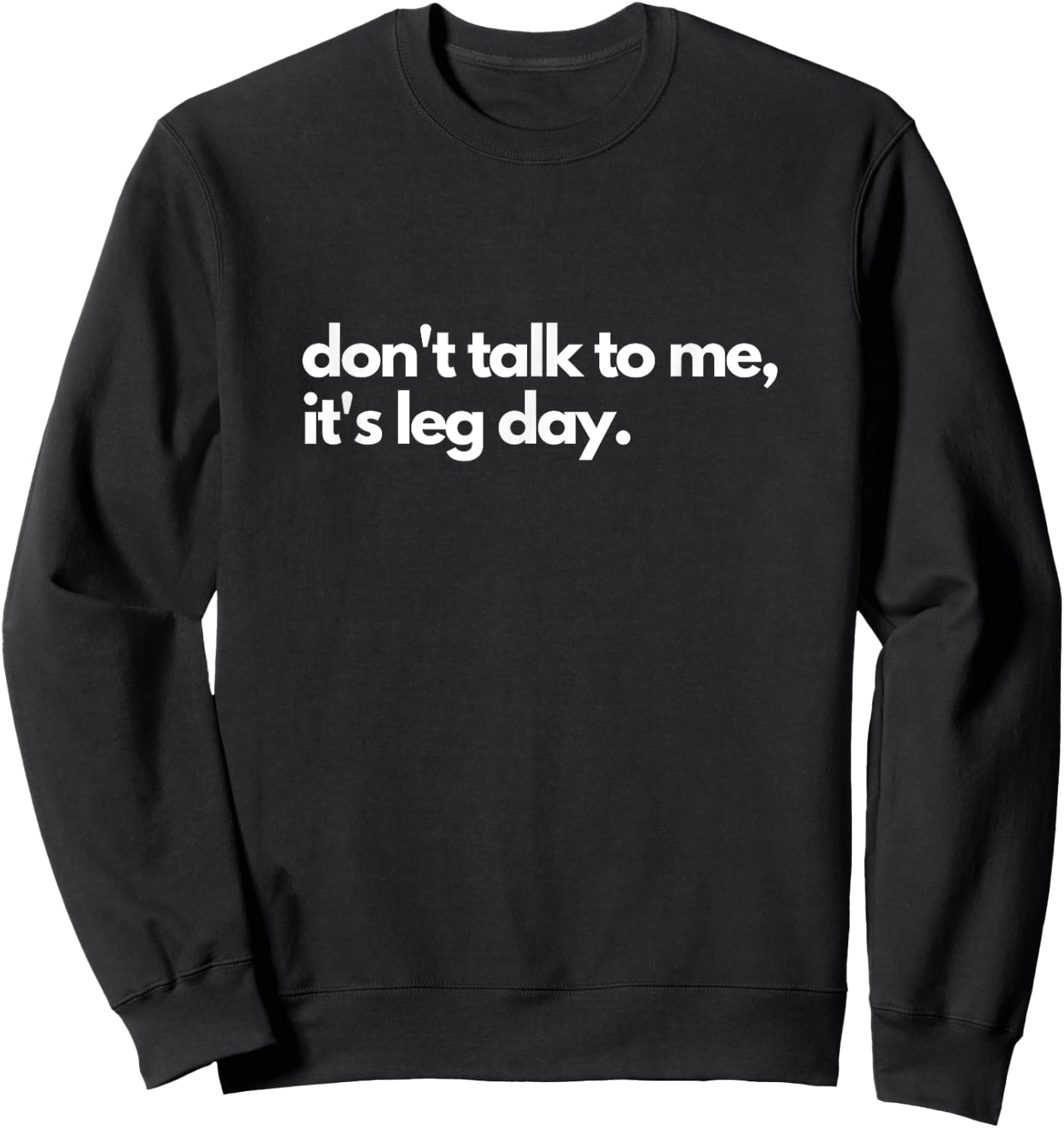 Leg Day Men's Gym Pump Cover Oversized Gym Workout Sweatshirt - Sweatshirt | Black