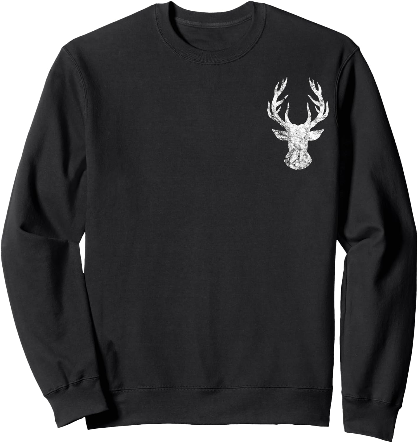 Deer Hunting Season Outdoor Deer Hunter Stag Antlers Hunt Sweatshirt - Sweatshirt | Black