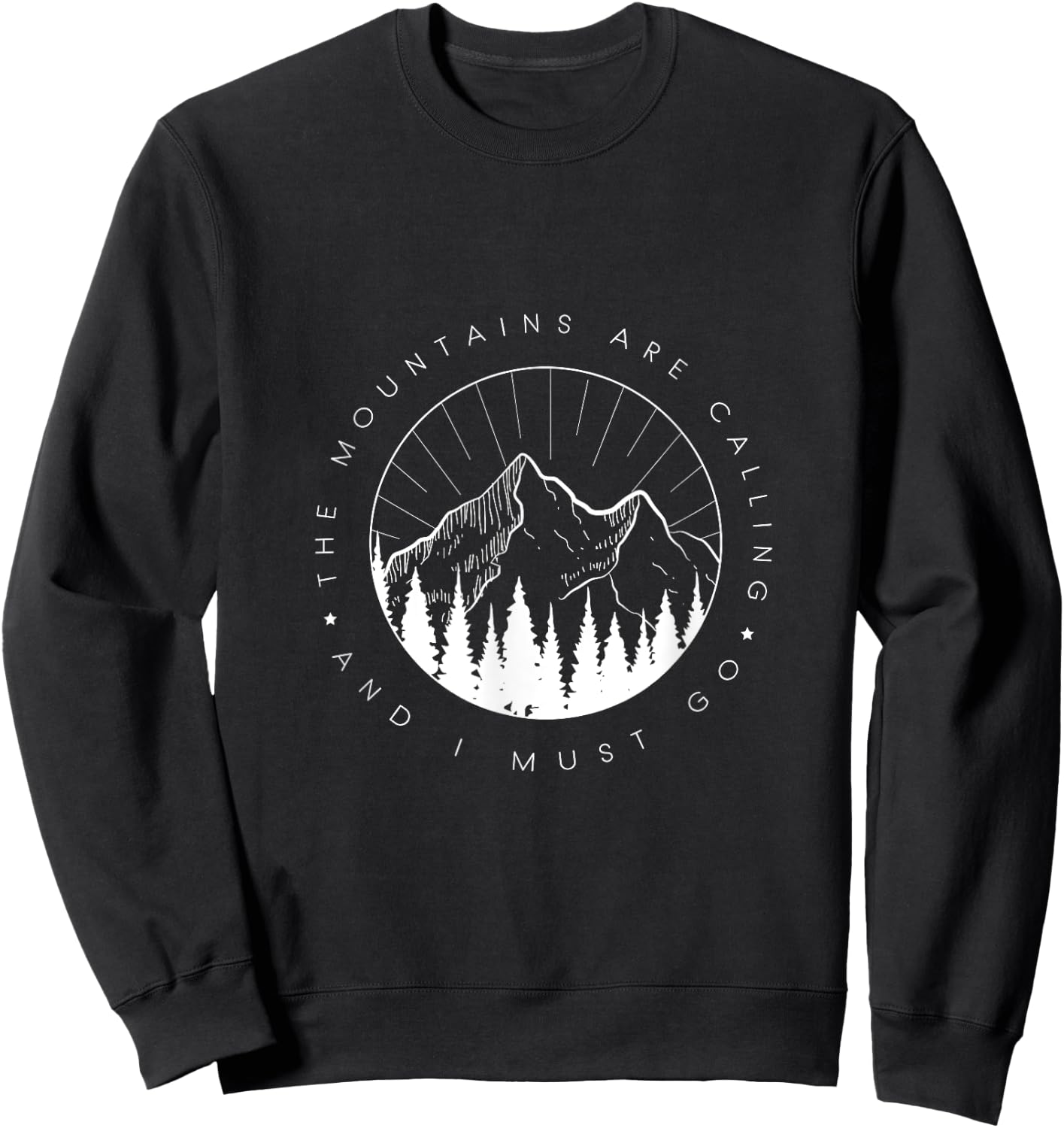Berg Herren Berghemd Damen Klettern Berge Bergliebe Sweatshirt - Sweatshirt | Black